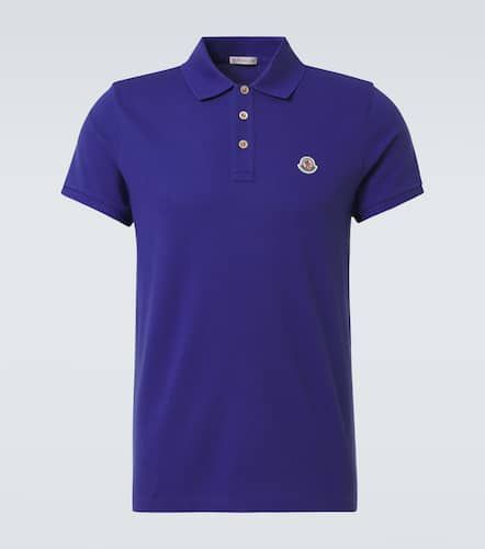 Moncler Polo in cotone con logo - Moncler - Modalova