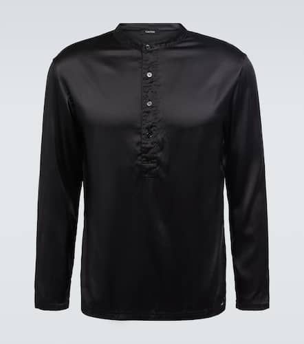 Tom Ford Camicia in misto seta - Tom Ford - Modalova