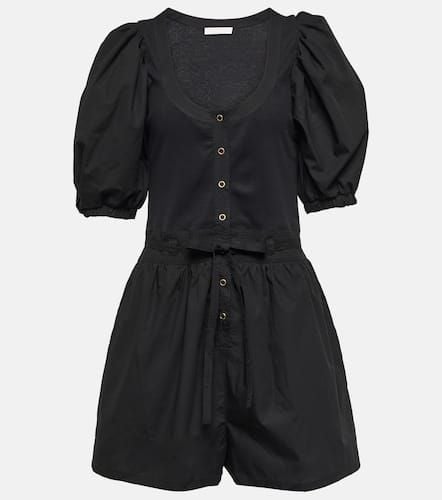 Leia cotton jersey and poplin playsuit - Ulla Johnson - Modalova