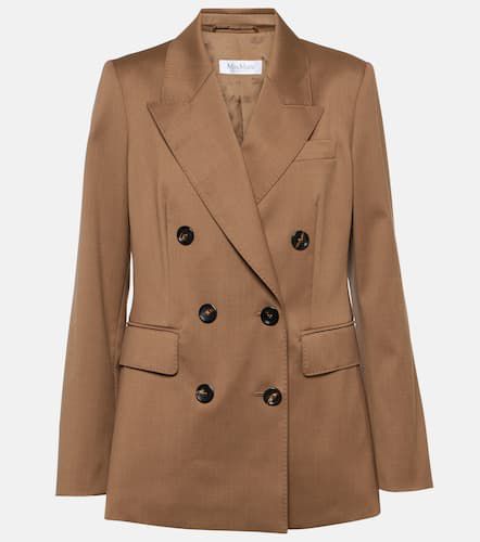 Blazer doppiopetto in twill di lana - Max Mara - Modalova