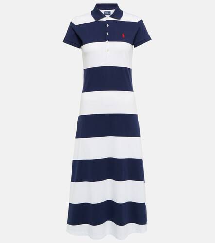 Abito midi polo in mesh a righe - Polo Ralph Lauren - Modalova