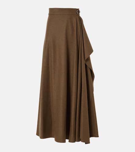 Violet wool and cashmere wrap skirt - Loro Piana - Modalova