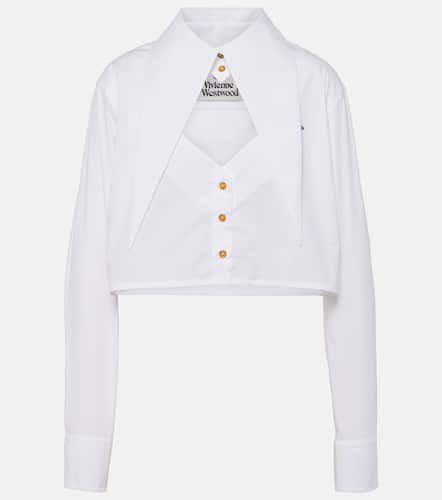 Camisa cropped Cut-off Heart de algodón - Vivienne Westwood - Modalova