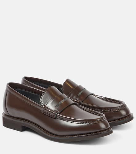 Mocasines de piel con cuentas monili - Brunello Cucinelli - Modalova