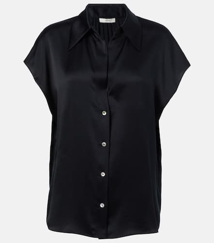 Vince Ruched silk satin top - Vince - Modalova