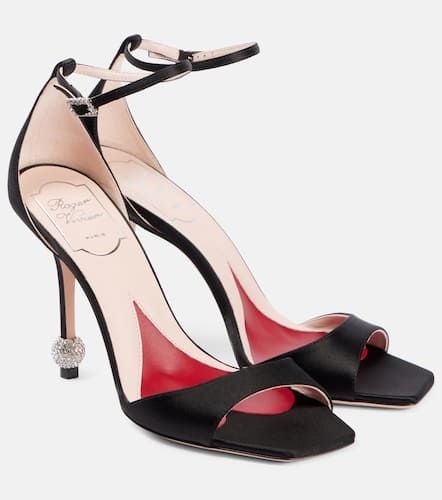 Sandalen Jewel 100 aus Satin mit Kristallen - Roger Vivier - Modalova