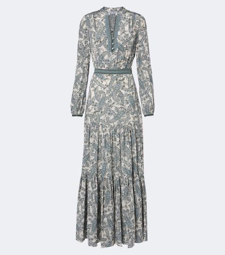 Sama printed tiered silk-blend maxi dress - Veronica Beard - Modalova