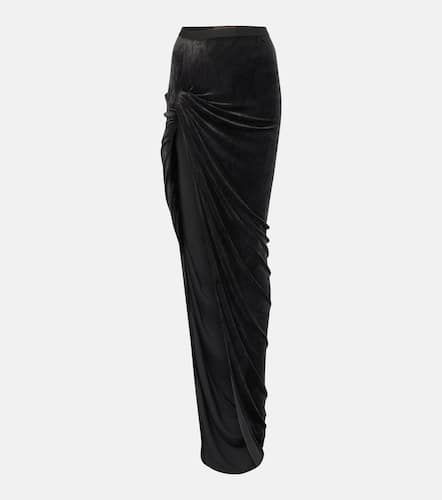 Falda larga Lilies Twist Edfu de terciopelo - Rick Owens - Modalova