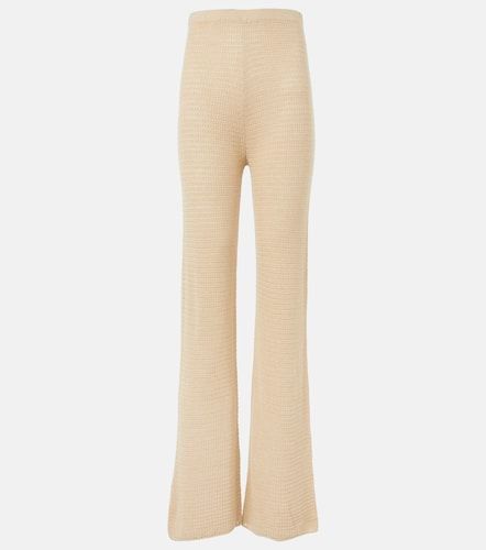 Pantaloni flared Lennon in maglia di misto cotone - Posse - Modalova