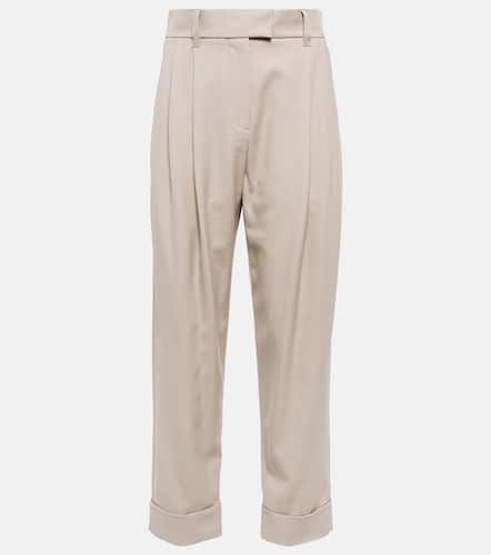 Pantalones rectos en mezcla de lana - Brunello Cucinelli - Modalova