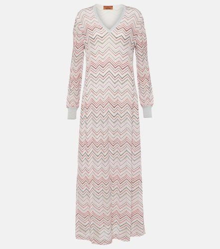 Zig Zag metallic knit maxi dress - Missoni - Modalova