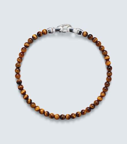 Pulsera Spiritual Beads de plata de ley con ojo de tigre - David Yurman - Modalova