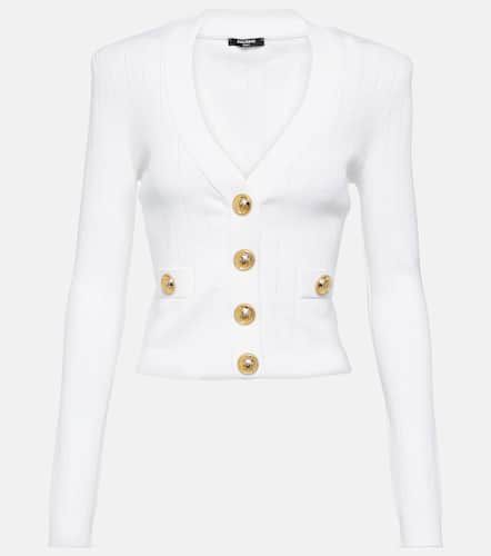 Balmain Cardigan aus Rippstrick - Balmain - Modalova