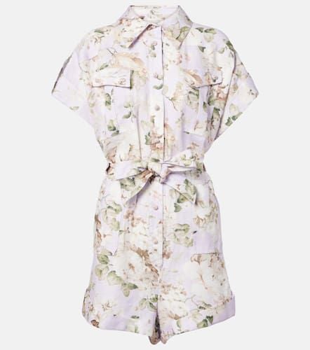 Playsuit Acacia aus Leinen - Zimmermann - Modalova