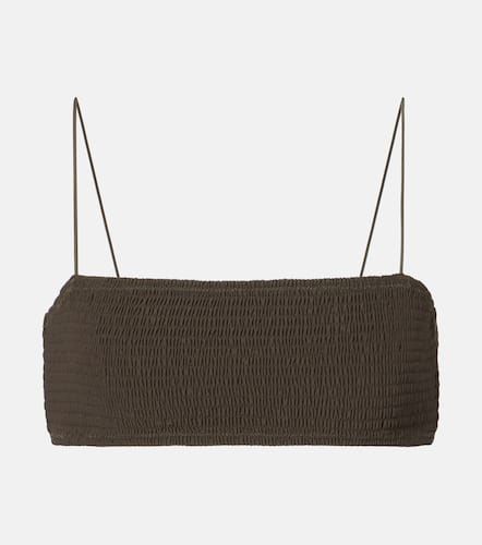 Toteme Shirred jersey bikini top - Toteme - Modalova