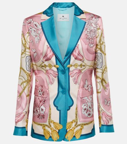 Etro Blazer de seda estampada - Etro - Modalova