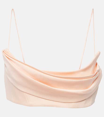 Alex Perry Draped satin bra top - Alex Perry - Modalova