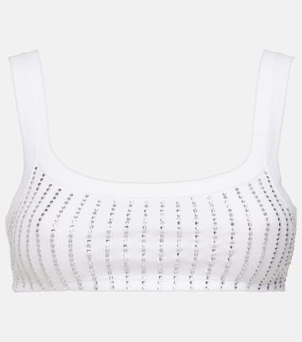 AppliquÃ© cotton bra top - The Attico - Modalova