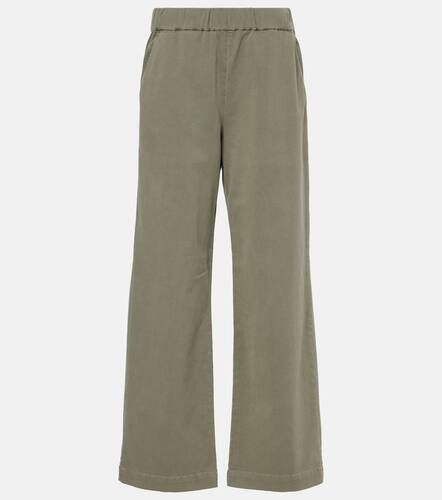 Naya cotton-blend twill wide-leg pants - Velvet - Modalova