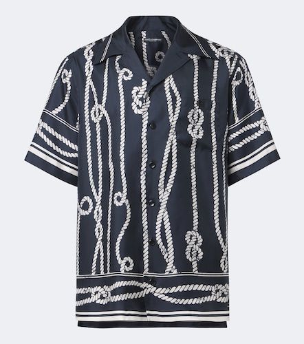 Printed silk bowling shirt - Dolce&Gabbana - Modalova