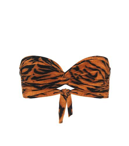 Johnny D tiger-print bandeau bikini top - Norma Kamali - Modalova