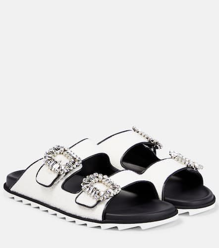 Slidy Viv’ embellished bouclé sandals - Roger Vivier - Modalova