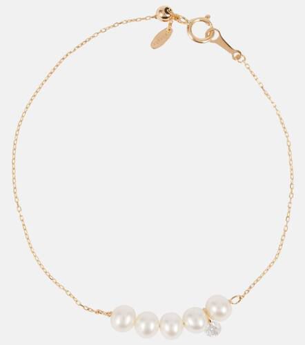 Persée Pulsera Aphrodite de oro de 18 ct con perlas y diamantes - Persee - Modalova