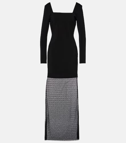 Tulle-trimmed embellished maxi dress - Givenchy - Modalova