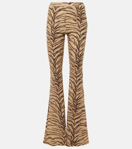 Pantalones flared de jersey estampado - Stella McCartney - Modalova