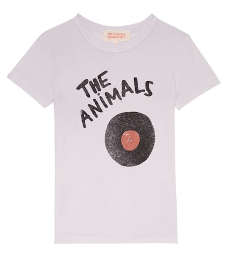 T-shirt Hippo in cotone con stampa - The Animals Observatory - Modalova