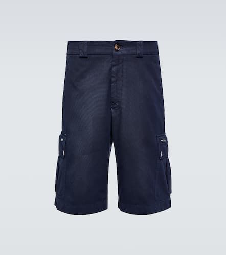 Cargo-Shorts aus Baumwoll-Gabardine - Brunello Cucinelli - Modalova