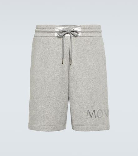 Shorts in pile di misto cotone - Moncler - Modalova