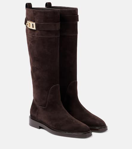 Ferragamo Botas altas Hug de ante - Ferragamo - Modalova