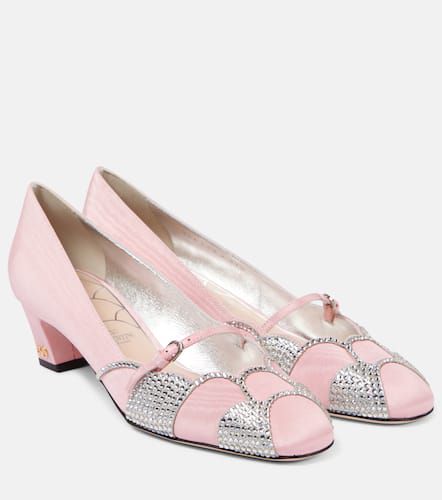 Bowow 45 embellished moirÃ© pumps - Valentino Garavani - Modalova