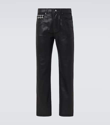 Jeans rectos Ma Quad Cuff de algodón revestido - Amiri - Modalova