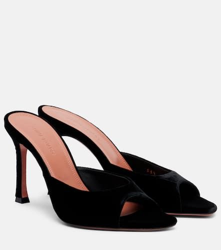 Amina Muaddi Alexa 95 velvet mules - Amina Muaddi - Modalova
