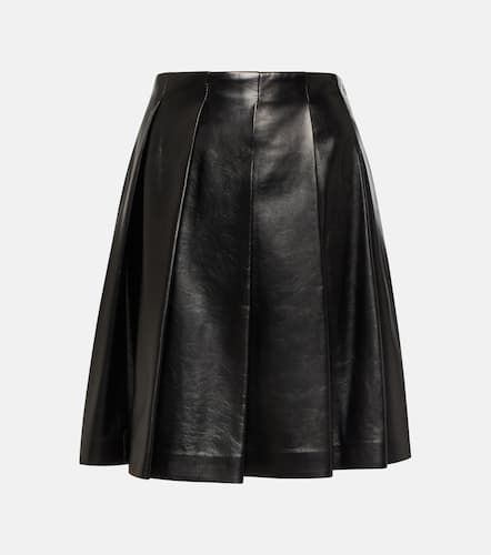 Pleated leather miniskirt - Brunello Cucinelli - Modalova