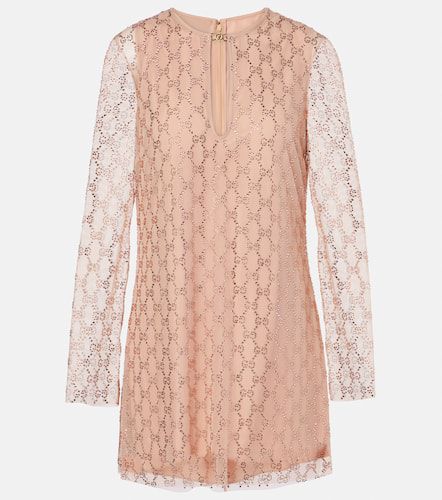 Gucci GG Crystal tulle minidress - Gucci - Modalova