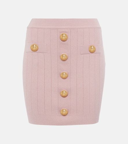 Balmain High-rise knitted miniskirt - Balmain - Modalova