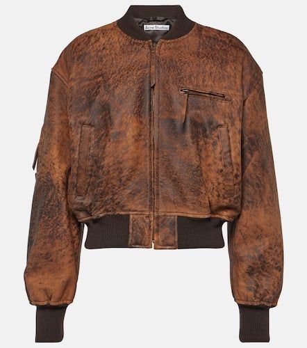 Bomberjacke New Lomber aus Leder - Acne Studios - Modalova