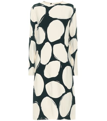 Vestido midi de crepé estampado - Marni - Modalova