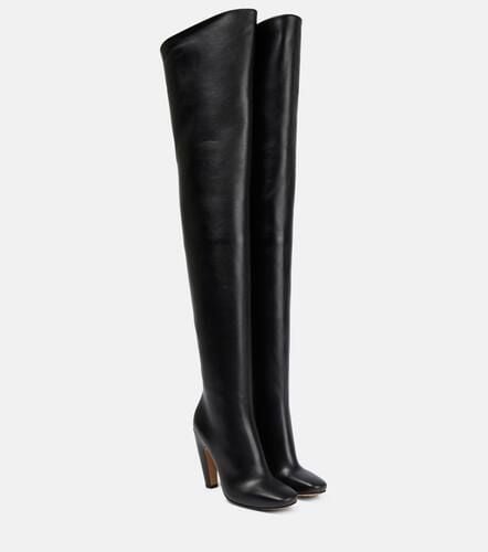 Leather over-the-knee boots - Bottega Veneta - Modalova