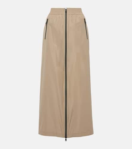 Zip-up taffeta maxi skirt - Brunello Cucinelli - Modalova