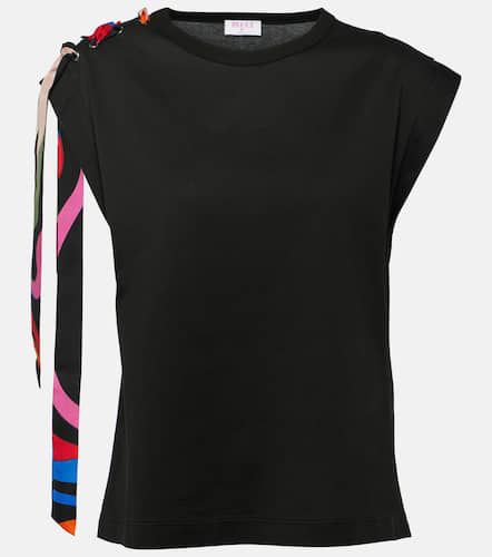 Pucci Tie-detail cotton jersey top - Pucci - Modalova