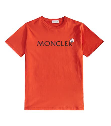 Logo cotton jersey T-shirt - Moncler Enfant - Modalova