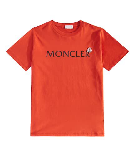 T-Shirt aus Baumwoll-Jersey - Moncler Enfant - Modalova