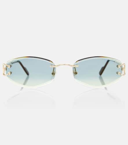 Gafas de sol ovaladas Signature C - Cartier Eyewear Collection - Modalova