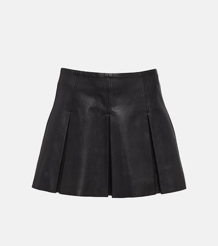 Surya pleated leather miniskirt - Stouls - Modalova