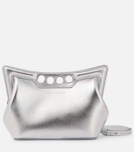 The Peak Mini metallic leather shoulder bag - Alexander McQueen - Modalova