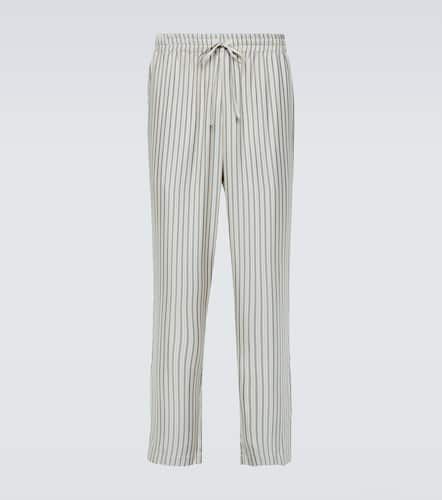 Striped silk straight pants - Le Kasha - Modalova